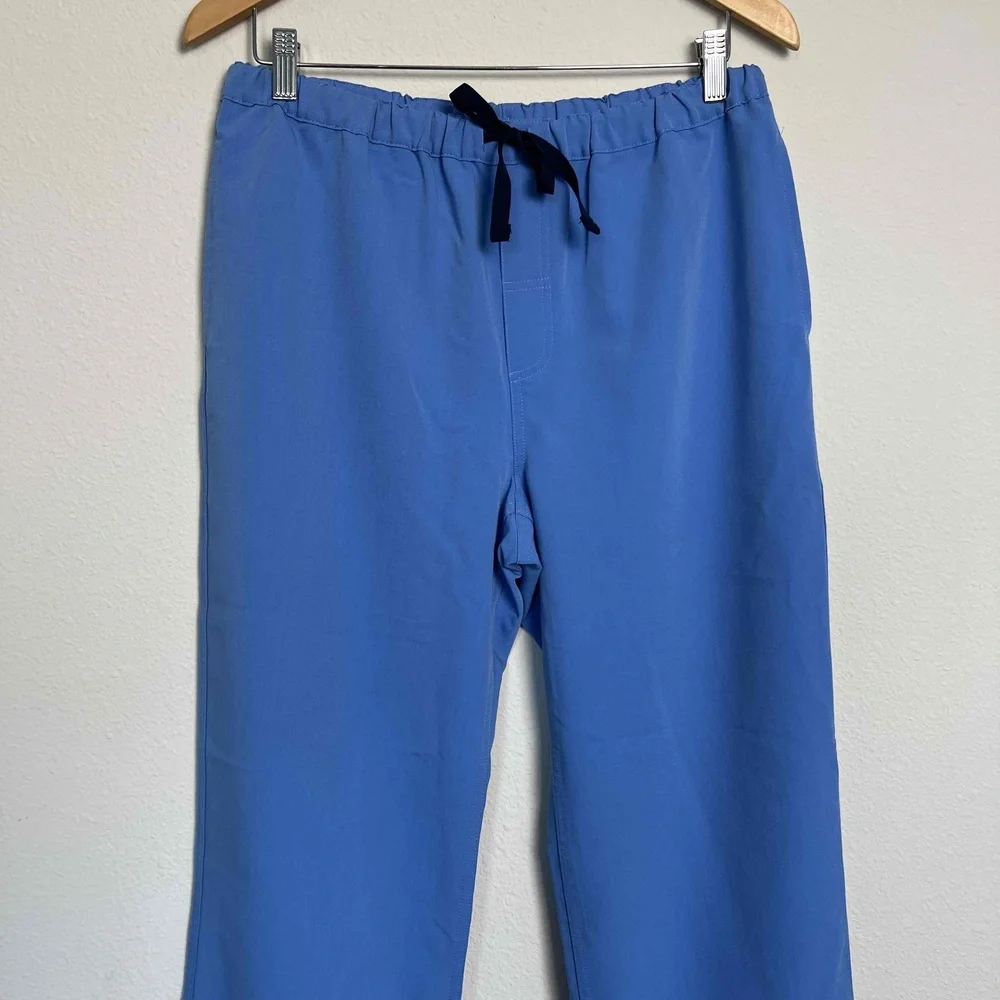 FIGS‎ Technical Collection Blue Scrub Mens Medium FM4500 Drawstring Straight